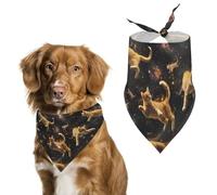 Galaxy Cat Dog Bandana Adjustable Pet Scarf Bib Cute Triangle Handkerchief for Dogs Cats Gifts