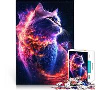 Galaxy Cat1000 Piece Jigsaw Puzzles for teenagers Jigsaw Hand speed competition for is ideal as a gift for the whole family 38x26cm