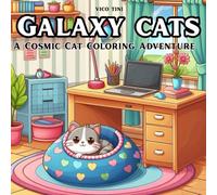 Galaxy Cats: Cute and Whimsical Space Cats Coloring Book for Relaxation and Fun