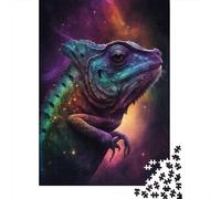 Galaxy Chameleon Puzzle Fun Premium Cardboard Jigsaw Puzzle for Boy Or Girl 300pcs (40x28cm)