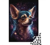 Galaxy Chihuahua 1000 Pieces Paper Puzzles for Adults Jigsaw Puzzles Educational Game Challenge Toy 1000pcs (38x26cm)