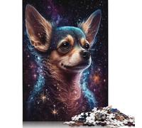 Galaxy Chihuahua Puzzle for Adults And Teenagers 1000 Pieces Wooden Puzzles for Teenagers Gifts Brain Teaser Game 1000pcs (75x50cm)