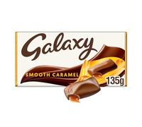 Galaxy Chocolate Bar, Smooth Caramel & Milk Chocolate, 135g, Ideal for Gift, Snacks or Hamper (Pack of 8)