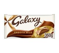 Galaxy Chocolate Bar, Smooth Milk Chocolate, 360g, Ideal for Gift, Snacks or Hamper (Pack of 9)