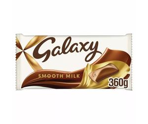Galaxy Chocolate Bar, Smooth Milk Chocolate, 360g (Pack Of 2) Ideal as a Gift