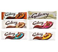 Galaxy Chocolate Bar Variety Pack Collection, Galaxy Chaolcate Lovers, 6 Pcs Gift Pack For All Occassion