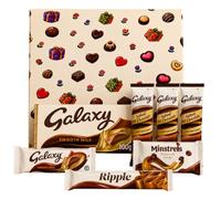 Galaxy Chocolate Gift Set for Kids, Smooth Milk Chocolate 100g & 42g Bars, Galaxy Minstrels, Ripple 33g & 3 Hot Chocolate Sachets, Birthday Gift Box, Sweet Hamper for Chocolate Lovers