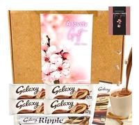 Galaxy Chocolate Hamper Letterbox Gift Box - 4x Galaxy Smooth Milk Bars, Ripple & Hot Chocolate Sachets | Chocolate Gift for Women, Men & Kids | Christmas, Birthday, Thank You & Treat Box Present