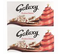 Galaxy Christmas Collection Gift Box 234g x 2, Stocking Fillers, Festive Milk Chocolate Selection Box with Welari Thank You Card | (2pack)