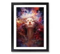 Galaxy Classicism No.2 Framed Print | A2 Black Framed Wall Art | Ready to Hang | Modern Space Picture | Living Room Bedroom Lounge Office