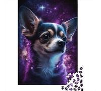 Galaxy Colourful Chihuahua 1000 Pieces Puzzles Paper Puzzle for Teenager Funny Jigsaw Puzzles 1000pcs (38x26cm)