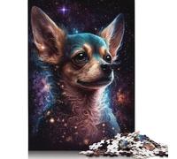 Galaxy Colourful Chihuahua Puzzles 1000 Piece Jigsaws for Adults Learning Educational Toys Family Games Festival Birthday Gifts 1000pcs (75x50cm)
