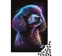 Galaxy Colourful Poodle Puzzle for Adults And Teenagers 1000 Pieces Paper Puzzles for Adults Puzzles for Teenagers Age 12 Years Up 1000pcs (38x26cm)