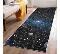 Galaxy Constellation Runner Rugs for Hallway 60x300, Vintage Solar System Carpet Runner Non Slip Washable, Outer Space Floor Mat for Hallway Entryway Kitchen Laundry Room TWX419ld