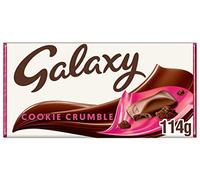 Galaxy Cookie Crumble Milk Chocolate Bar, Chocolate Gift, Movie Night Snacks, Sharing Bar, 114g