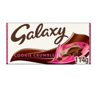 Galaxy Cookie Crumble Smooth Milk Chocolate Bar 114g - Creamy Milk