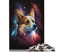 Galaxy Corgi 500 Piece Jigsaw Puzzle for Adult Toy Intellectual Game Educational Game for Adult Stress Relief Home Decoration 500pcs (52x38cm)