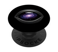 Galaxy Cosmic Alien Surreal All-Seeing Spiritual Eye Sci-Fi PopSockets Adhesive PopGrip