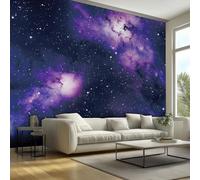 Galaxy Cosmic Outer Space 3D Photo Wallpaper Mural, Night Sky Stars Nebula Universe Planet Wallcoverings, 250cmx175cm Indoor Wall Painting, for TV Backdrop Home Decoration