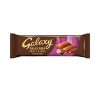 Galaxy Dairy Free Chocolate Bar - Fruit and Nut - Dairy Free, Vegan, Plant-Based, Smooth & Creamy, Gluten Free, Milk Alternative, Suitable for Vegans, Lactose Free, Vegan Snack, Multipack, 24x40g