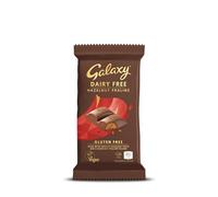 Galaxy Dairy Free Chocolate Bar - Praline - Dairy Free, Vegan, Plant-Based, Smooth & Creamy, Gluten Free, Milk Alternative, Suitable for Vegans, Lactose Free, Vegan Snack, Single Pack 1 x 100g