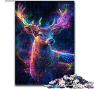 Galaxy Deer Adult Jigsaw Puzzles 1000 Pieces, Educational Stress Relief Toy for Is Ideal As A Gift for The Whole Family (50x75cm)