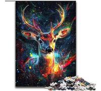 Galaxy Deer Jigsaws 1000 Pieces for Adults, Educational Games Home Decoration Unique Home Decor And Gifts (50x75cm)