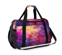 Galaxy Design Space Nebula Travel Duffel Bag for Girls Boys Women Men Weekend Overnight Bag Shoulder Tote Luggage Handbag for Travel Sports Gym