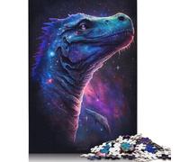 Galaxy Dinosaurs Puzzle Premium 100% Recycled Board 100% Recycled Cardboard Jigsaw Puzzle for Kids And Adults Age 12 Years Up 1000pcs (75x50cm)