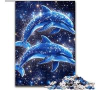 Galaxy Dolphin JigsawPuzzle 1000 Pieces for Adults, Challenging Game And Family Play Artists Collection, Fine Art for Age 14 Years Up (50x75cm)