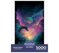 Galaxy Dragon Puzzles 1000 Piece Challenge Toy Adults And Children Puzzle Game Educational Challenge Fun Activity Home Decoration Gift 38x26cm/1000pcs