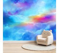 Galaxy Dream Aurora Photo Mural - 300 x 210 cm Non-Woven Premium Fleece Wall Mural - High Definition Art Print Teen Bedroom Game Room Decoration Environmental Friendly Rainbow Photo Wallpaper