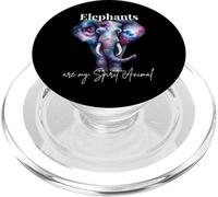 Galaxy Elephant Mystical Elephant Wildlife Lovers Night Sky PopSockets PopGrip for MagSafe