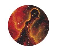 Galaxy Elephant Trunk Nebula Space Exploration Universe Metal Tin Sign Plaque Wall Decor for Cafe, Man Cave, Club Bar, Office, Home Garden Round Metal Poster 8x8Inch
