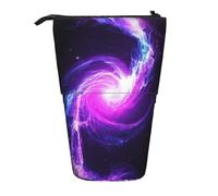 Galaxy Energy Stand Up Telescopic Pencil Case Stationery Organizer with Zipper Portable School Office Student