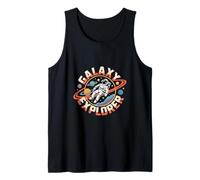 Galaxy Explorer Astronaut Planets Space Graphic Tank Top