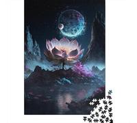 Galaxy Fantasy Lotus 1000-teiliges Puzzle für Erwachsene und Teenager, Halloween-Geschenk, Teenager, Mann, Frau, Geschenk, 1000 Teile (38 x 26 cm)