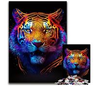 Galaxy Fantasy Tiger Puzzles 1000 Pieces for Adults Jigsaw Puzzles for Adults Perfect DIY Art Decor Or Birthday Gift 26X38CM/10.23x14.96inch