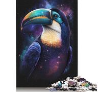 Galaxy Fantasy Toucan Jigsaw 500 Piece Jigsaw Puzzle Wooden Puzzle Toy Family Game Difficulty Challenge Puzzles 500pcs (52x38cm)