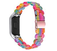 Galaxy Fit E Resin Strap, MVRYCE 5.7-8.0 Inch Replacement Band Lightweight Resin Wristband Double Button Folding Clasp Watchbands Compatible with Samsung Galaxy Fit E SM-R375 (Y03)