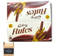 Galaxy Flutes Cream Milk Chocolate Crispy Wafer Rolls 12 x 22.5g Full Box