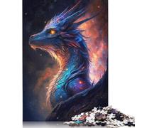 Galaxy Flying Dragon Jigsaw Puzzles 500 Pieces for Adults Wooden Puzzles Brain Exercise Challenge Game Entertainment Gifts Teenagers Family Activity 500pcs (52x38cm)
