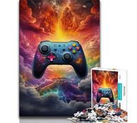Galaxy Game Controller 1000 Pieces Jigsaw Puzzles for Adults And Teens,Staycation Kill Time Every Piece Is Unique - Challenging Family Fun Game 38x26cm