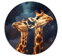 Galaxy Giraffe Jigsaw Puzzles for Adults 1000 Piece Puzzles for Adults Challenging Brain Teaser, Family Activity, Home Decor, 67.5x67.5cm