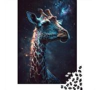 Galaxy Giraffe Puzzle Brain Teaser Premium Cardboard Jigsaw Puzzle for Kids And Adults Age 12 Years Up 1000pcs (38x26cm)