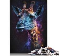 Galaxy Giraffe Puzzle for Adults And Teenagers 1000 Pieces Paper Puzzles for Adults Puzzles for Teenagers Age 12 Years Up 1000pcs (75x50cm)