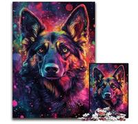 Galaxy Giraffe Puzzles 1000 Pieces for Adults Wooden Jigsaw Puzzles for Adults Challenging Brain Teaser - Relaxing Toy for Teenagers 50x75CM/19.68x29.52inch