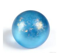 Galaxy Glitter Stress Ball, Soft Slow Rising Anxiety Relief Sensory Toy, Easter Gift for Kids Adults, Party Bag Filler (Blue)