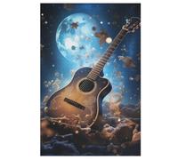 Galaxy Guitar 1000 Piece Jigsaw Puzzle- Brain Teaser Game for Adults & Children - Educational Activities Wooden Jigsaws （78×53cm）