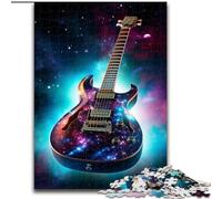 Galaxy Guitar Puzzles for 1000 Piece Jigsaw Puzzles for Adults Home Activity for Holidays, Birthdays, And Family Game Nights size : 50x75cm